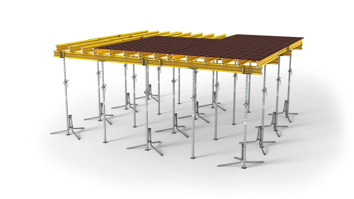 Example of PERI beam-and-prop slab formwork